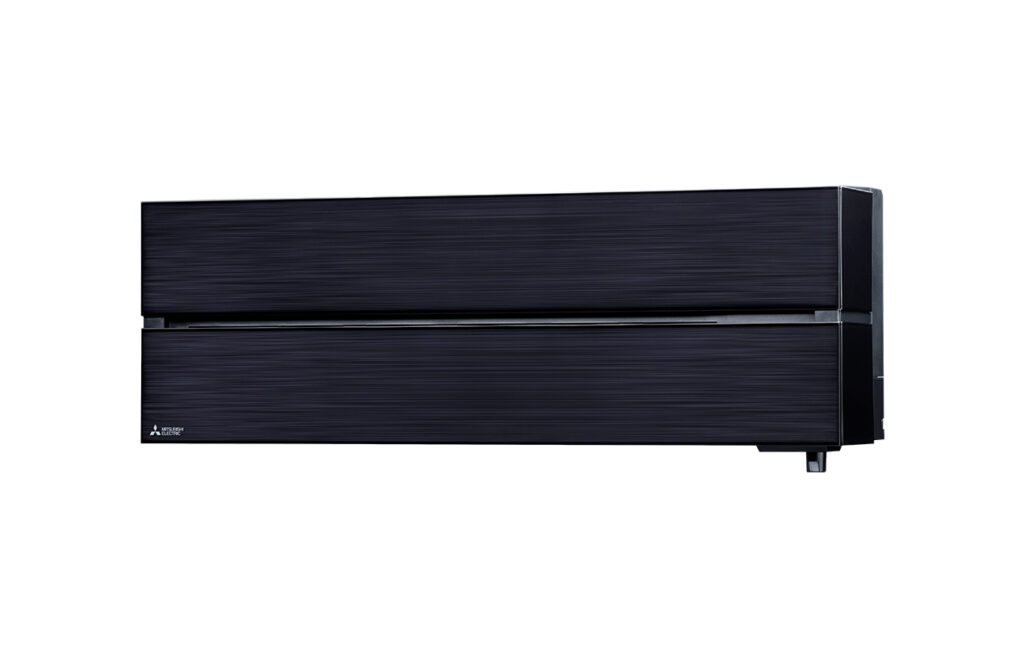 mitsubishi style msz-ln50vgb crna jedinica montirana u dnevnoj sobi